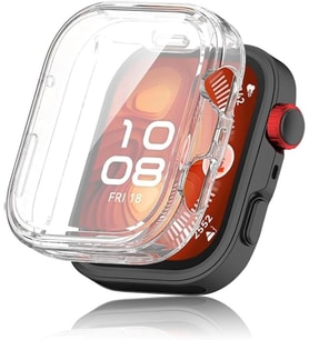 Huawei Watch Fit 4 Pro için Kılıf 360 Full Round Soft Silicone Şeffaf [Watch Fit 4 Pro ile Uyumlu Kılıf - Şeffaf]