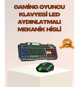 Northcity Mekanik LED Gaming Klavye Mouse Seti – PG8018 Yüksek Tepki ve Ergonomi