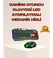 Northcity Mekanik LED Gaming Klavye Mouse Seti – PG8018 Yüksek Tepki ve Ergonomi