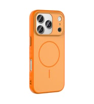 iPhone 17 Pro Max Kılıf M-safe Şarj Özellikli Tea Kılıf (Turuncu)