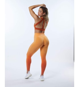 Alphalete Büzgülü Tayt Ombre