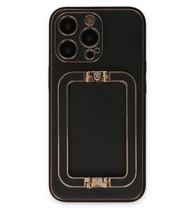 Durukar® iPhone 13 Pro Max Kılıf Coco Elit Kapak - Siyah
