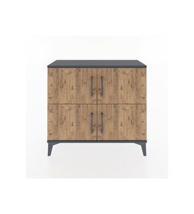 Arges Şifonyer 3 Raflı 4 Kapaklı 88x30x80 Antrasit-Çam