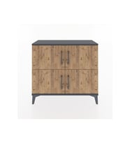 Arges Şifonyer 3 Raflı 4 Kapaklı 88x30x80 Antrasit-Çam