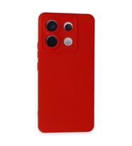 Xiaomi Redmi Note 13 Pro 5G Kılıf Nano içi Kadife Silikon - Kırmızı