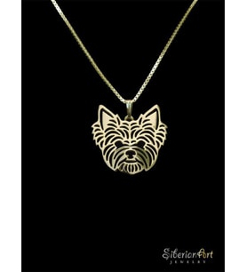 Gümüş Yorkshire Terrier Kolye