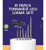 Mey İthalat® 16 Parça Bits Adaptör Seti Vidalama Tamir Bakım Seti