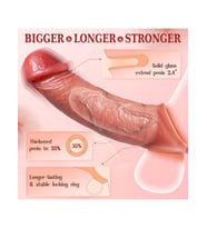 Censan 22 cm Ten Rengi Penis Kılıfı - Gerçekçi Dokulu Uzatıcı
