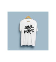 Oversize Wake The World Tasarım Unisex T-shirt