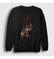 Presmono Unisex Siyah Les Paul Guns N' Roses Slash Sweatshirt 40148tt