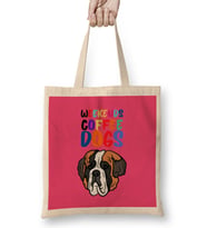 Funny Dog Lover Gift For Women Men Bez Çanta Uzun Saplı