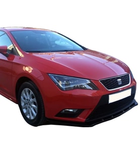 Seat Leon Mk3 FR Basic Ön Lip Piona Black 2012 - 2016 Ön Tampon Eki