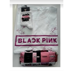 Blackpink Owersize T-shirt Kalemlik Çorap 3' Lü Kombin
