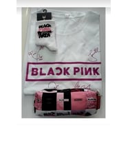 Blackpink Owersize T-shirt Kalemlik Çorap 3' Lü Kombin