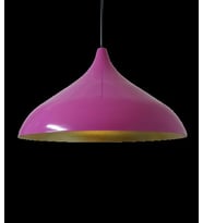 Rys Retro Metal Fuşya Pembe Dekoratif Rustik Metal Sarkıt Avize Çap:43 cm (Burnt Olive)