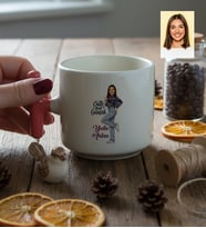 Kişiye Özel Karikatürlü Cute But Gemini İkizler Burcu T Kupa Doğum Günü Hediyesi