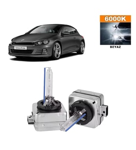 Volkswagen Scirocco 2008-2014 D1S / D1R 6000K Beyaz HID Xenon Ampul 2 Adet
