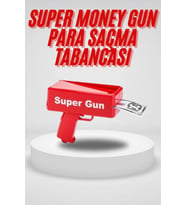 Para Saçma Tabancası Kırmızı Para Fırlatma Oyuncağı Parti Eğlencesi