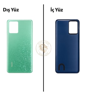 Poco K50 (F4 GT) Yeşil Arka Pil Kapağı Batarya Kapağı Lazer Kesim Back Cover