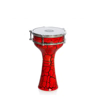 Rhythm Percussion RTM244K Çatlak Boyalı Alüminyum Darbuka (No:4)  Estetik Çatlak Desenli Kaplama Geniş Ses Hacmi Sahne Performansı İçin