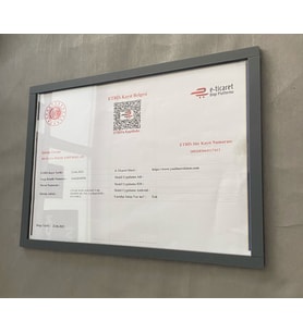 Mat Antrasit Kurumsal A4 Çerçeve