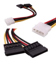 Powermaster İkili Sata Power Kablo Hard Disk Kablosu Dvr Kamera Kayıt Cihazı İçin
