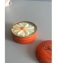 Portakal Çiçeği Kokulu Papatyalı Mum