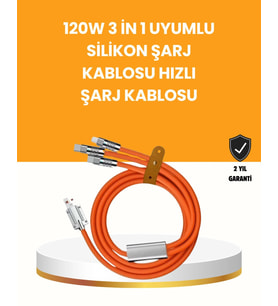 Çoklu Cihaz Dostu 120 w Hızlı Şarj Kablosu – Tek Kablo İle Her Cihaz Elinizin Altında