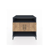Kronos Şifonyer 3 Raflı 2 Kapaklı 88x59x80 Antrasit-Çam