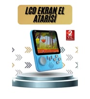 3.5 İnç Mini Atari Taşınabilir Oyun Konsolu 666 Adet Retro Oyun