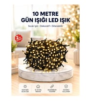10 Metre LED Işıklı Dekoratif Süsleme Seti – Uzaktan Kumandalı Gün Işığı