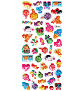 Işıltılı Sticker Kabartmalı Stiker Defter Planlayıcı Etiket (Dfh017)-18x9cm - Şeker