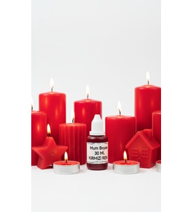 Sıvı Mum Boyası - Kırmızı - 30 ml