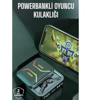 Powerbankli Bluetooth Kulaklık Yüksek Ses Kaliteli Kablosuz