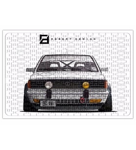 Volkswagen Gol Quadrado EuroRace Style Puzzle 240 Parça