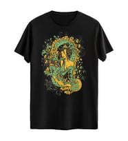 Dijital Baskılı Unisex Tshirt, Günlük Kullanıma Uygun Pamuklu Regular Tshirt (Siyah)