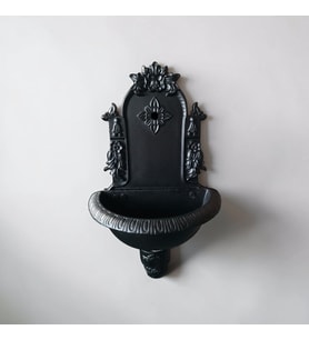 Dorello Döküm Çeşme Siyah Balkon Teras Bahçe Çeşmesi