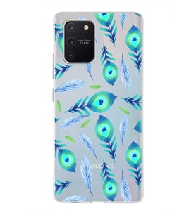 PrintiFy Samsung Galaxy S10 Lite ile Uyumlu 1mm Slim Fit Nazar Boncuğu 3 Baskılı Şeffaf  Kılıf