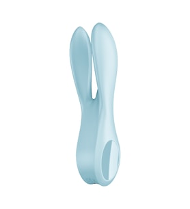 3 Motorlu Esnek Güçlü titreşimli Satisfyer Threesome 1 Light Blue Vibratör