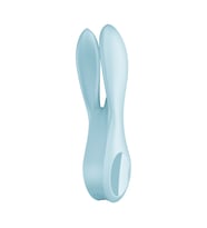 3 Motorlu Esnek Güçlü titreşimli Satisfyer Threesome 1 Light Blue Vibratör
