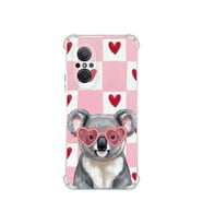 PrintiFy Huawei Nova 9se ile Uyumlu Pembe Pötikare Serisi Uykucu Aşık Tasarımlı Uv Baskılı Köşe Korumalı Antişok Kılıf