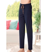 Ince Tek Alt Çok Rahat Pamuk Pijama Altı (Lacivert)