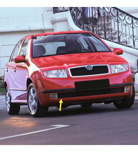 Skoda Fabia MK1 2000-2004 Ön Tampon Sağ Sis Farı Yan Kapağı 6Y0853666B