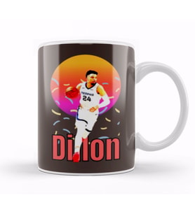 Dillon Brooks Dillon Brooks Vintage Art   Legend Basketball Gift Kupa Bardak Porselen