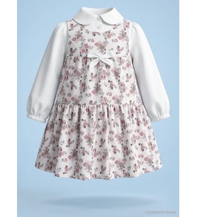 Civil Girls Fiyonklu 2-5 Yaş Elbise - Pembe