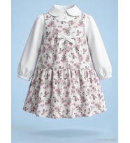 Civil Girls Fiyonklu 2-5 Yaş Elbise - Pembe