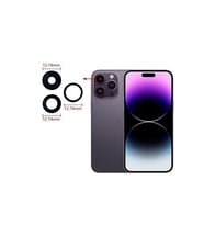 İphone Uyumlu 14 Pro Max Kamera Camı Lensi 3Lü Set (Kamera Koruyucu Degildir)