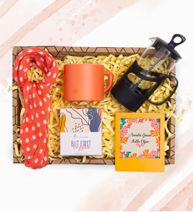 Anneler Günü Hediyesi & Frenchpress, Renkli Fincan, Mum, Filitre Kahve