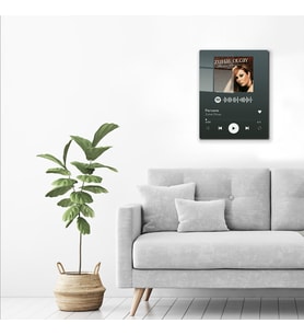 DECORITA Spotify Barkodlu Cam Tablo Zuhal Olcay - Pervane 30cm x 40cm