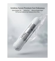 Antioksidan ORP Alkaline Hydrogen Mineral Filtre RO Sonrası Son Aşama Inline Filtre